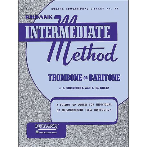 hal leonard rubank intermediate method trombone baritone PDF