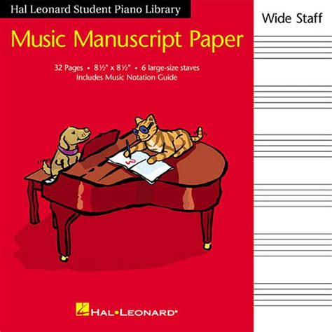 hal leonard student piano library music manuscript paper wide staff Epub
