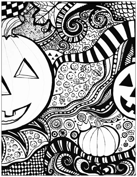 halloween coloring book for grown ups Doc