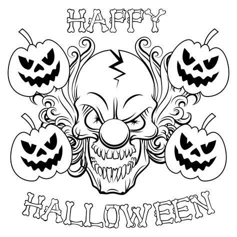 halloween coloring pages scary