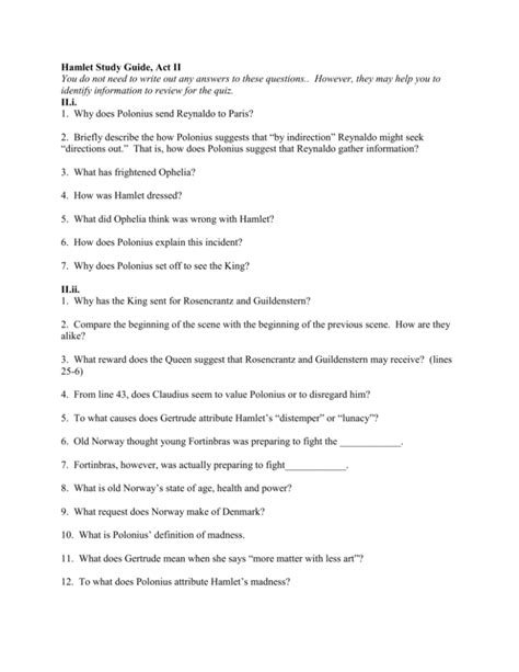 hamlet study guide answers act 2 active Epub