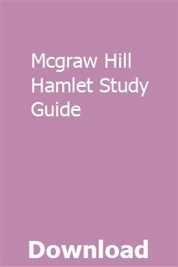 hamlet study guide answers mcgraw hill pdf Kindle Editon