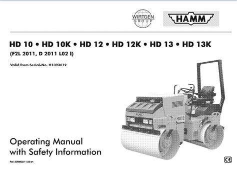 hamm roller hd10 manuals Kindle Editon