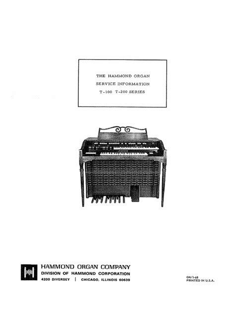 hammond-colonnade-organ-service-manual Ebook Kindle Editon