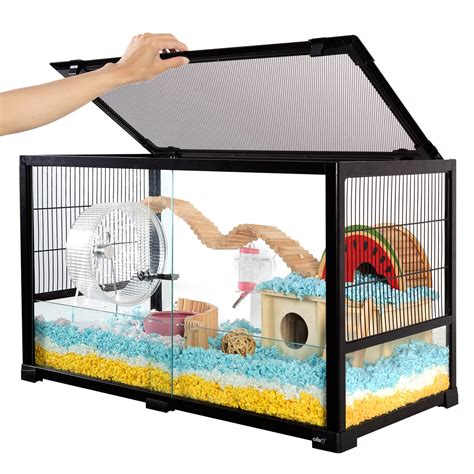 hamster and cage