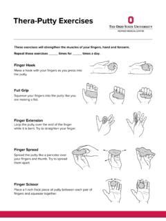 hand and digit theraputty exercises PDF Epub