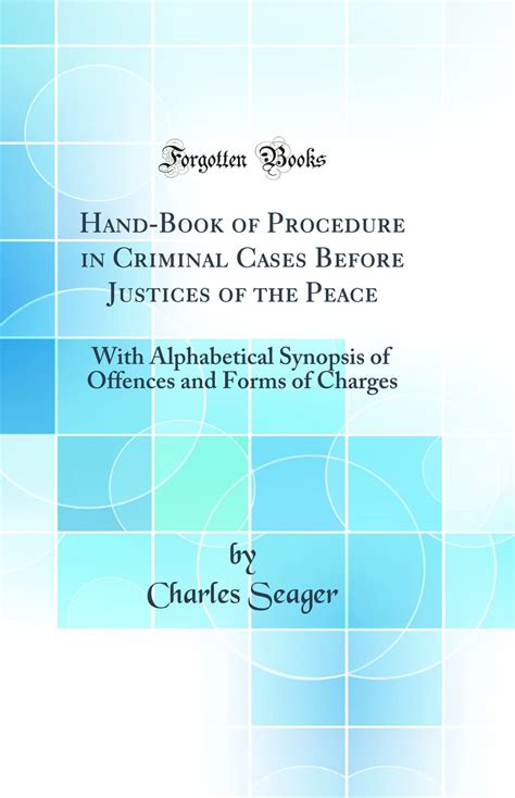 hand book procedure criminal before justices Epub