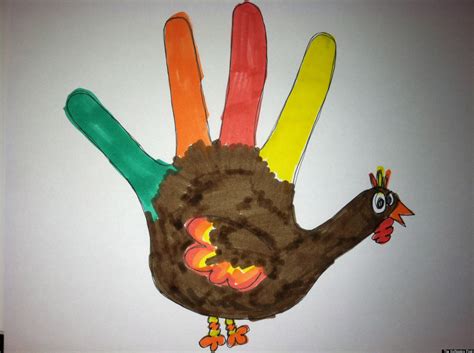 hand turkey drawing