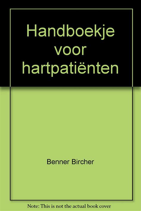 handboekje voor hartpatieumlnten birchner benner handboekjes 7 Epub