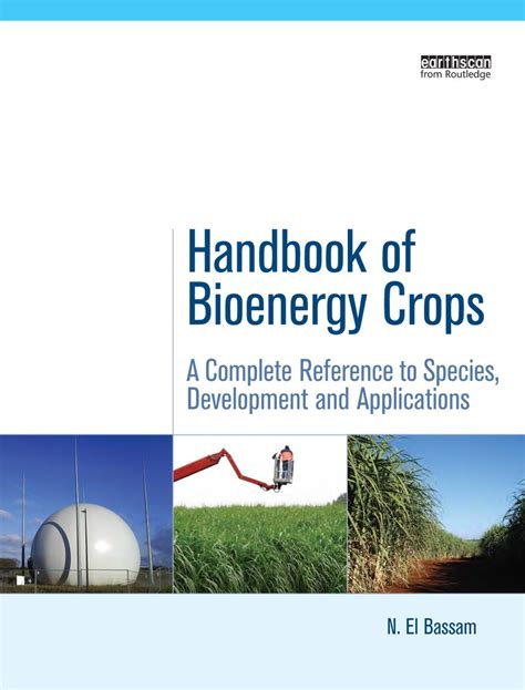 handbook bioenergy crops development applications Reader