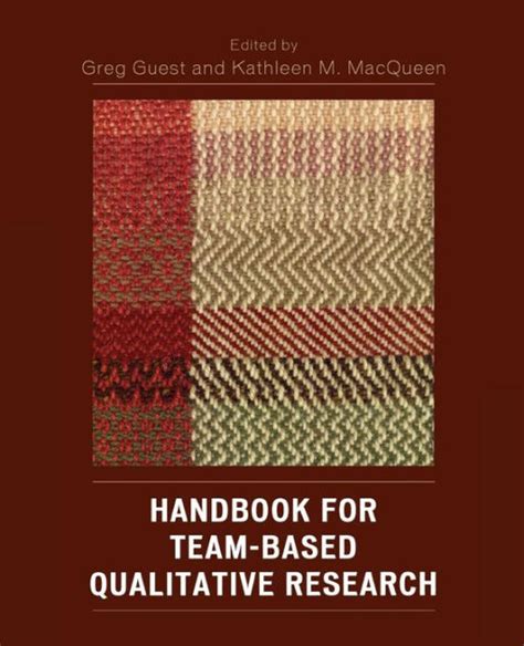 handbook for team based qualitative research Epub