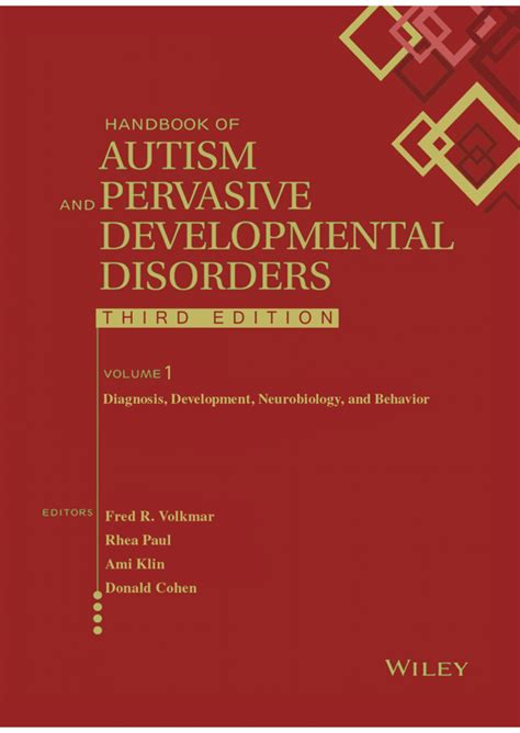 handbook of autism and pervasive developmental disorders PDF