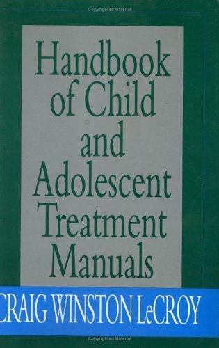 handbook of child and adolescent treatment manuals Epub