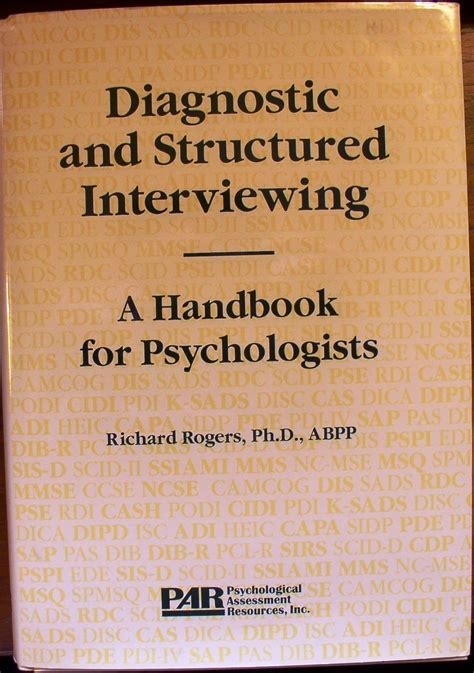 handbook of diagnostic and structured interviewing Epub