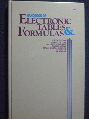 handbook of electronics tables and formulas PDF