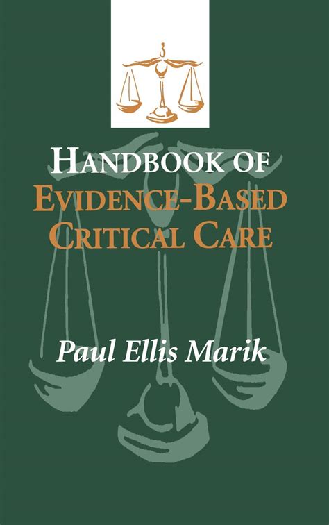 handbook of evidence based critical care Reader