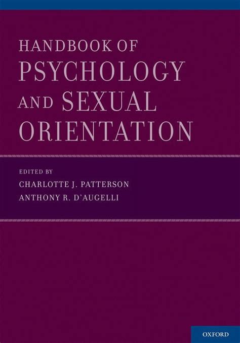 handbook of psychology and sexual orientation PDF