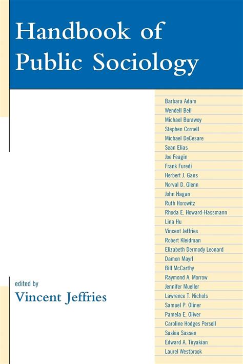 handbook of public sociology handbook of public sociology Kindle Editon