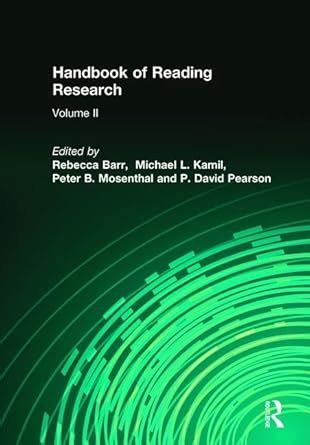 handbook of reading research setop handbook of reading research volume ii Reader