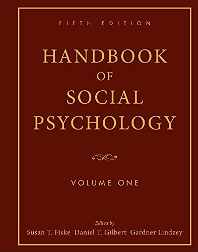 handbook of social psychology volume one Epub
