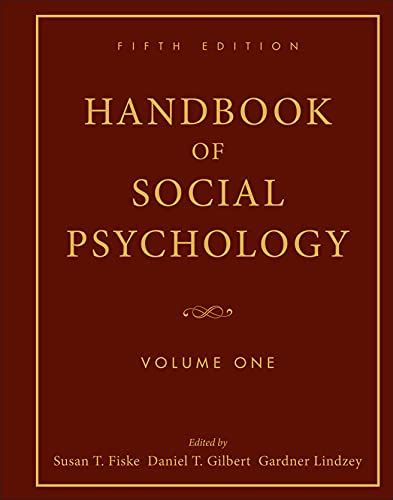 handbook of social psychology volume one Kindle Editon