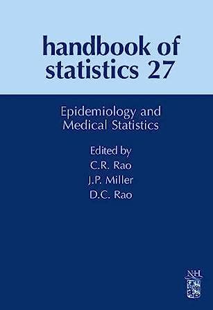handbook of statistics volume 27 epidemiology and medical statistics PDF