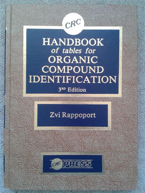 handbook tables for organic compound identification third edition PDF