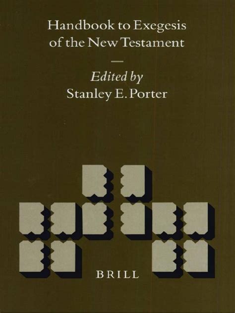 handbook to the exegesis of the new testament Reader