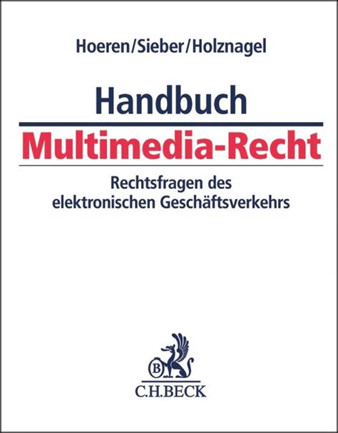 handbuch multimedia recht 41 erg nzungslieferung rechtsstand PDF