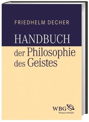 handbuch philosophie geistes friedhelm decher PDF