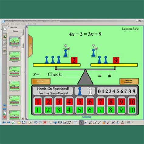 hands on equations smartboard Doc