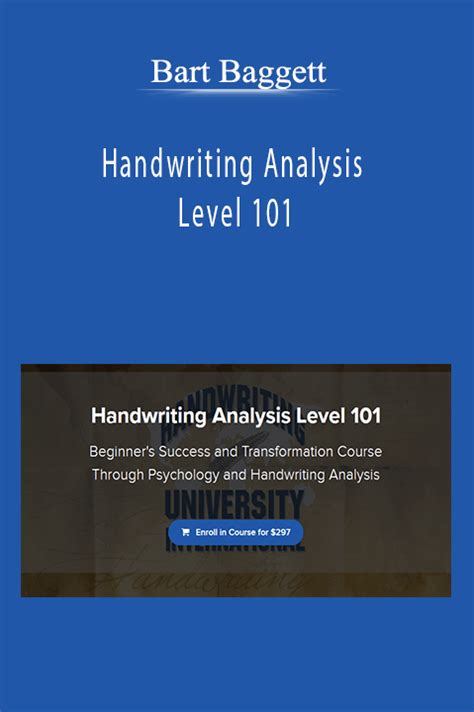 handwriting analysis 101 by bart a baggett 2010 paperback Doc