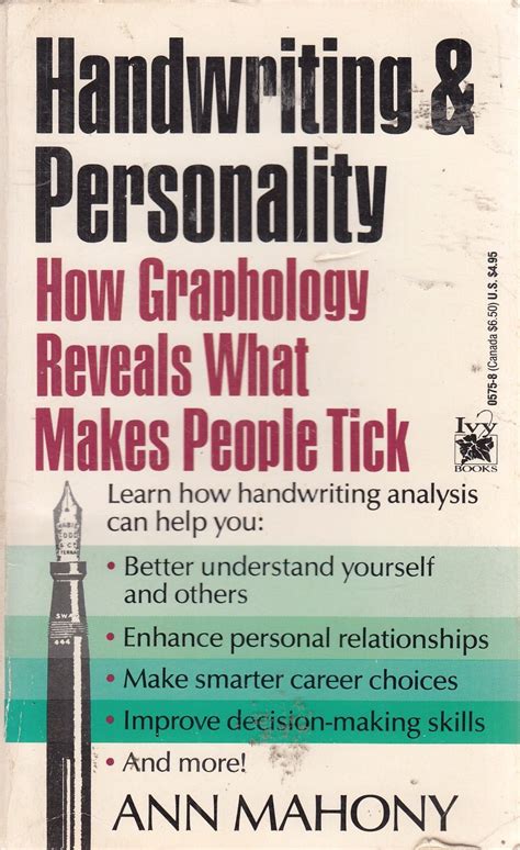 handwriting and personality how graphology reveals what makes people tick Epub