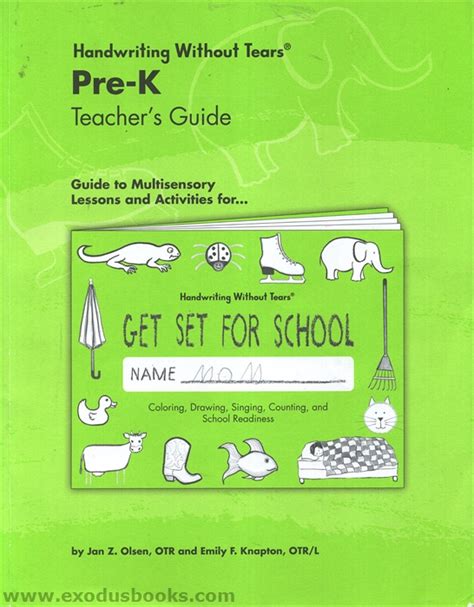 handwriting without tears pre k teacher guide Kindle Editon