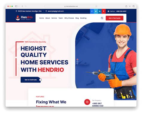 Handyman Web Templates