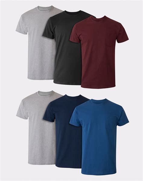 hanes 6 pack t shirt