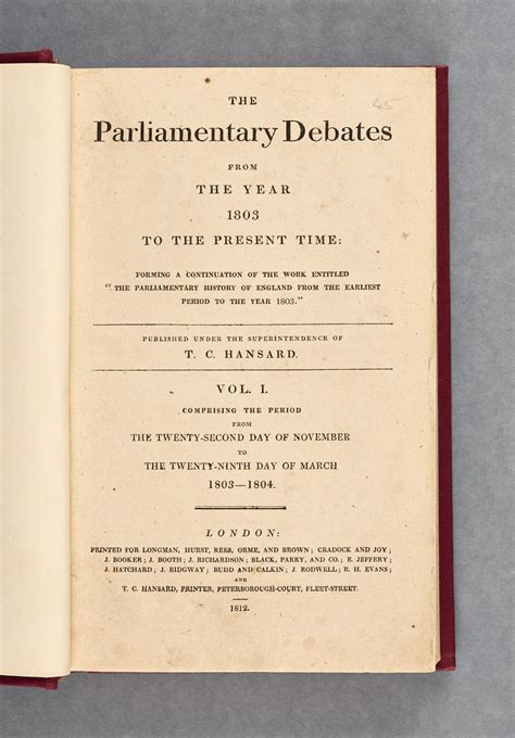 hansard s parliamentary debates hansard s parliamentary debates PDF