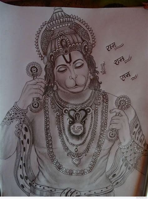 hanuman ji sketch