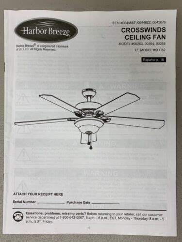 harbor breeze cross wind ceiling fan manual Reader