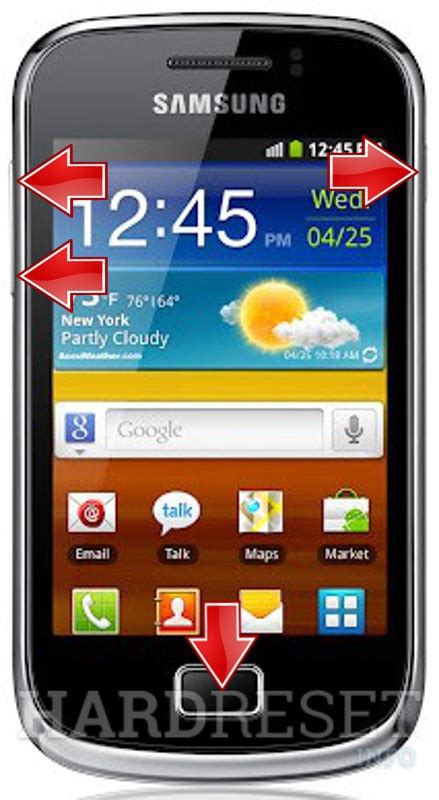 hard reset galaxy mini 2 Reader