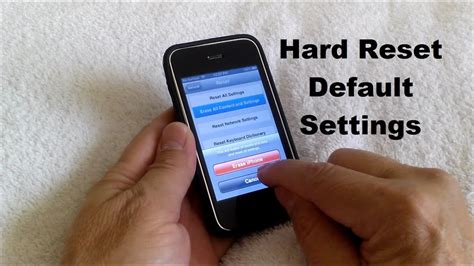 hard reset iphone 3 Reader