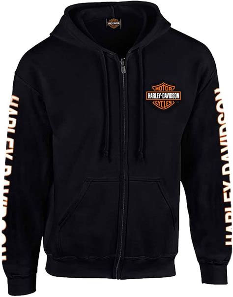 harley davidson men's hooded sweatshirt