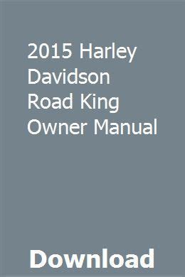 harley davidson road king owners manual Kindle Editon