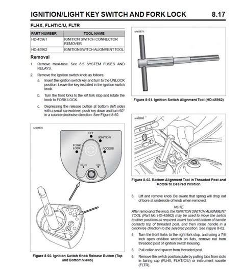 harley davidson steering lock diagram PDF