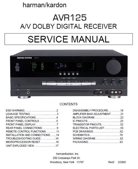 harman avr 125 manual Epub