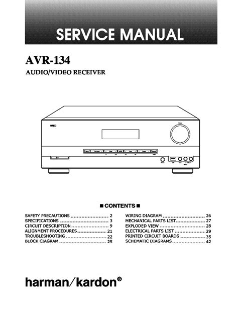 harman kardon avr 134 manual download Reader