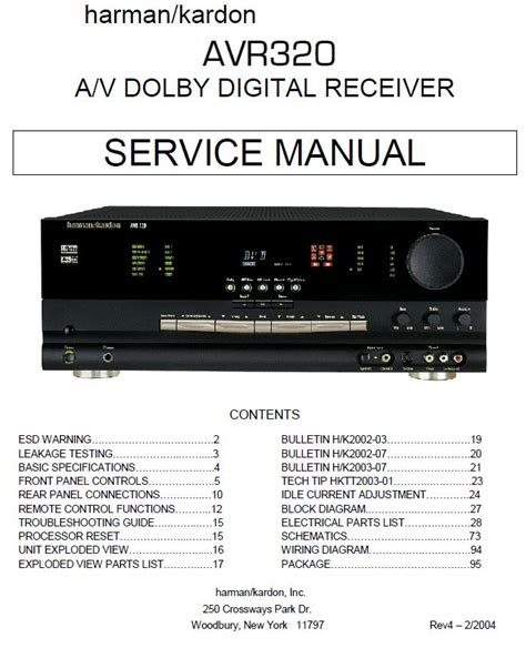 harman kardon avr 320 receivers owners manual Reader