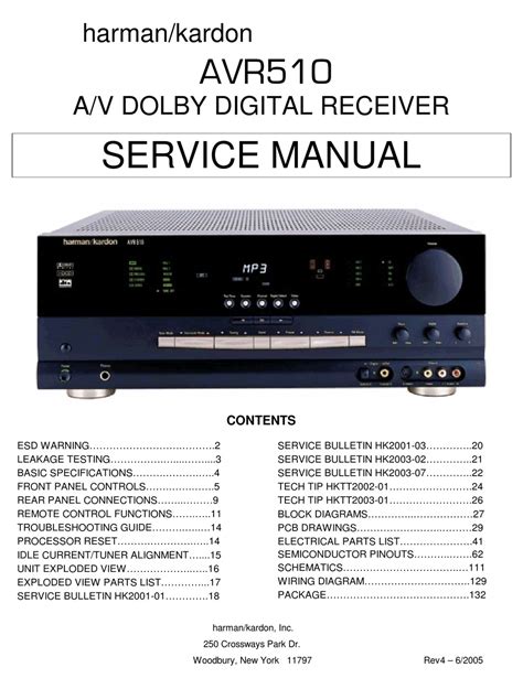 harman kardon avr 510 manual Kindle Editon