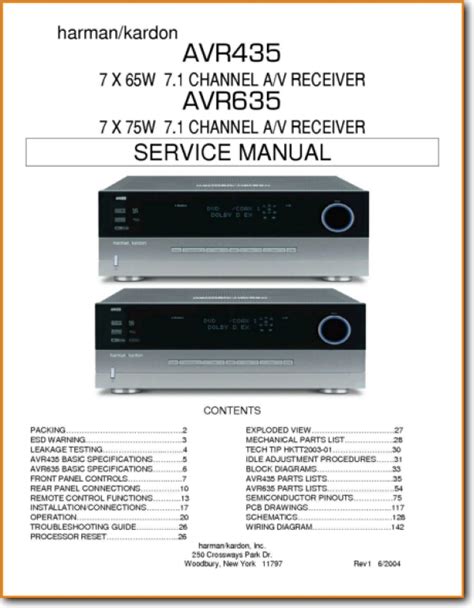 harman kardon avr340 service manual user guide Doc