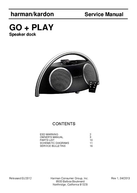 harman kardon drive and play service manual PDF